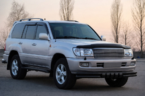 Toyota Land Cruiser 100 1998-2007 Frontschutzbügel ST015 Black (Edelstahl) Foto 3
