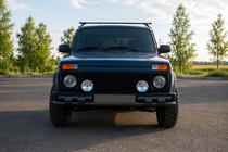 Lada Niva und Urban 1977- Frontschutzbügel ST015 Black (Edelstahl) Foto 1
