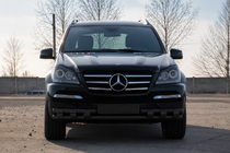 Mercedes GL class X164 2006-2012 Frontschutzbügel ST015 Black (Edelstahl) Foto 2
