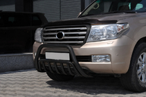 Toyota Land Cruiser 200 2007-2021 Frontbügel WT002 Schwarz (Edelstahl) Foto 3