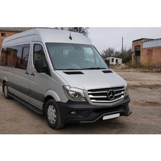 Vorderer unterer Bügel MBSP.07.F3-04.6 Black (Edelstahl) Mercedes Sprinter W906 2006–2018 Foto 2
