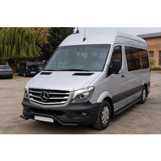 Vorderer unterer Bügel MBSP.07.F3-04.6 Black (Edelstahl) Mercedes Sprinter W906 2006–2018 Foto 1