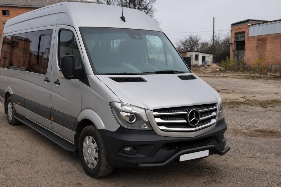 Mercedes Sprinter W906 2006–2018 Vorderer unterer Bügel MBSP.07.F3-04.6 Black (Edelstahl) Foto 2