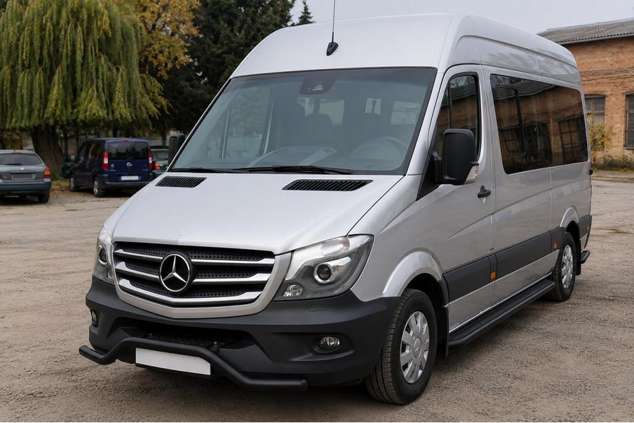 Mercedes Sprinter W906 2006–2018 Vorderer unterer Bügel MBSP.07.F3-04.6 Black (Edelstahl) Foto 1