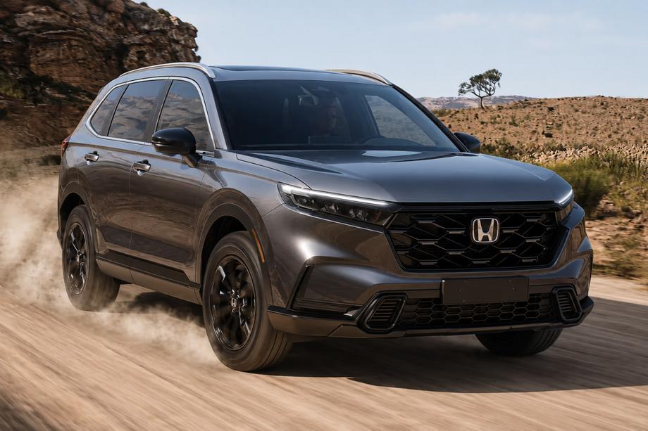 Honda CRV 2022- Integrierte Dachreling grau OEM (ABS-Kunststoff, Montage mit Kleber) Image
