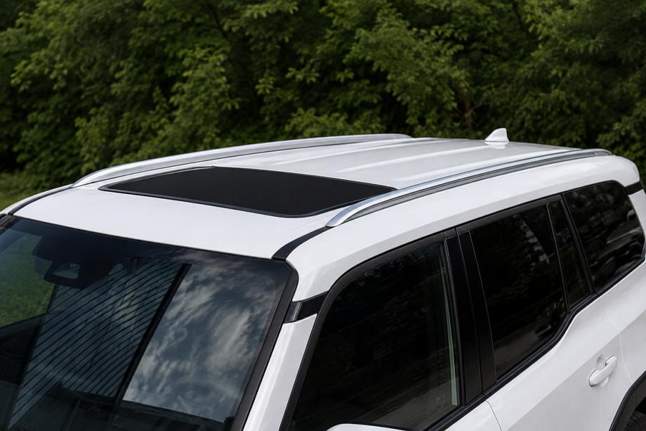 Toyota Land Cruiser Prado 250 2023- Integrierte OEM Dachreling grau (Aluminium) Image