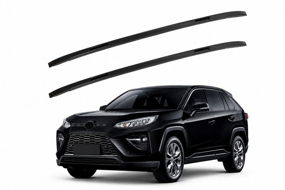 Toyota Rav 4 2019–2025 Integrierte Dachreling schwarz OEM (ABS-Kunststoff, Montage mit Kleber) Image