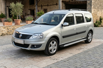 Renault Logan MCV 2005-2013 Trittbretter Shining V1 (2 Stk., Aluminium) Foto 1