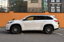 Toyota Highlander 2013-2019 Integrierte Dachreling schwarz OEM (ABS-Kunststoff) Foto 2
