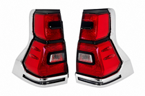 Toyota Land Cruiser Prado 150 2009-2023 LED-Rückleuchten Chrome V1 (2017-2023, 2 Stk.) Foto 2