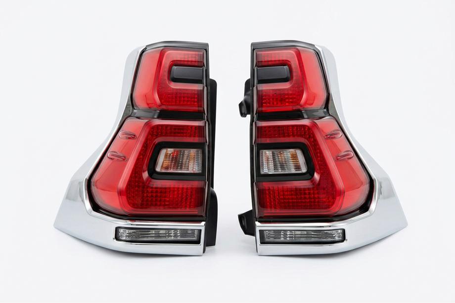 Toyota Land Cruiser Prado 150 2009-2023 LED-Rückleuchten Chrome V2 (2017-2023, 2 Stk.) Foto 2