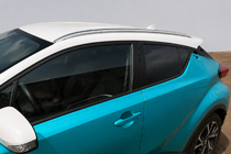 Toyota C-HR 2016-2023 Integrierte Dachreling grau OEM (ABS-Kunststoff, Klebemontage) Foto 2