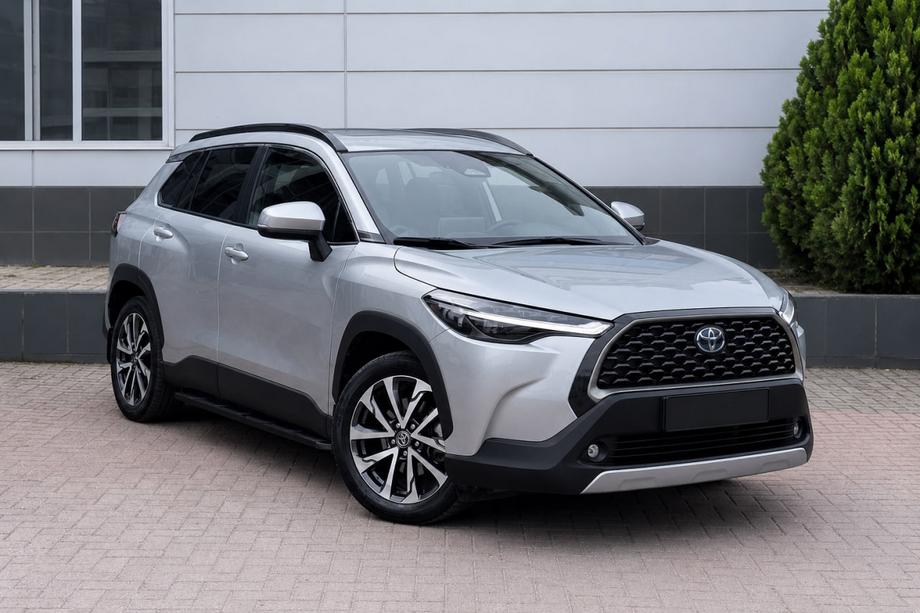 Toyota Corolla Cross 2020- Integrierte Dachreling schwarz OEM (Aluminium) Image