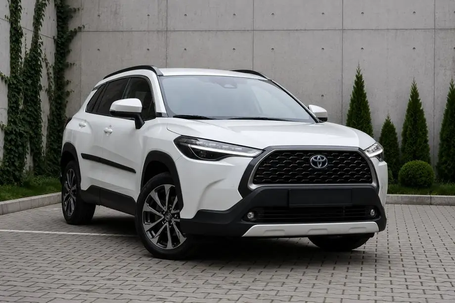 Toyota Corolla Cross 2020- Integrierte Dachreling schwarz OEM (ABS-Kunststoff, Montage mit Kleber) Foto 1