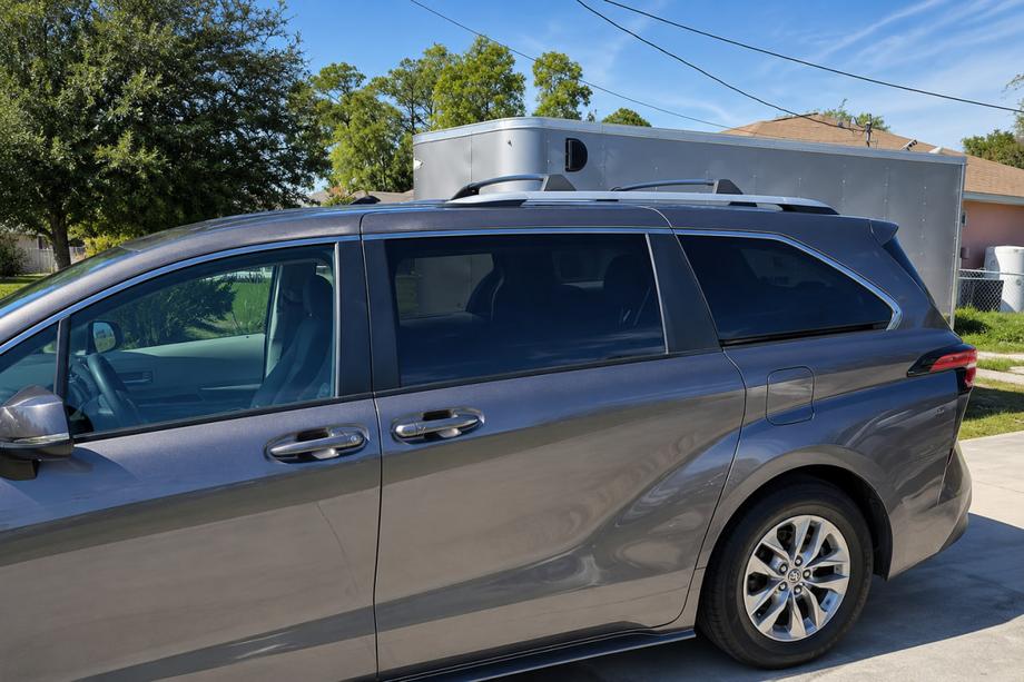 Toyota Sienna 2020- Integrierte OEM Dachreling grau (Aluminium) Foto 2