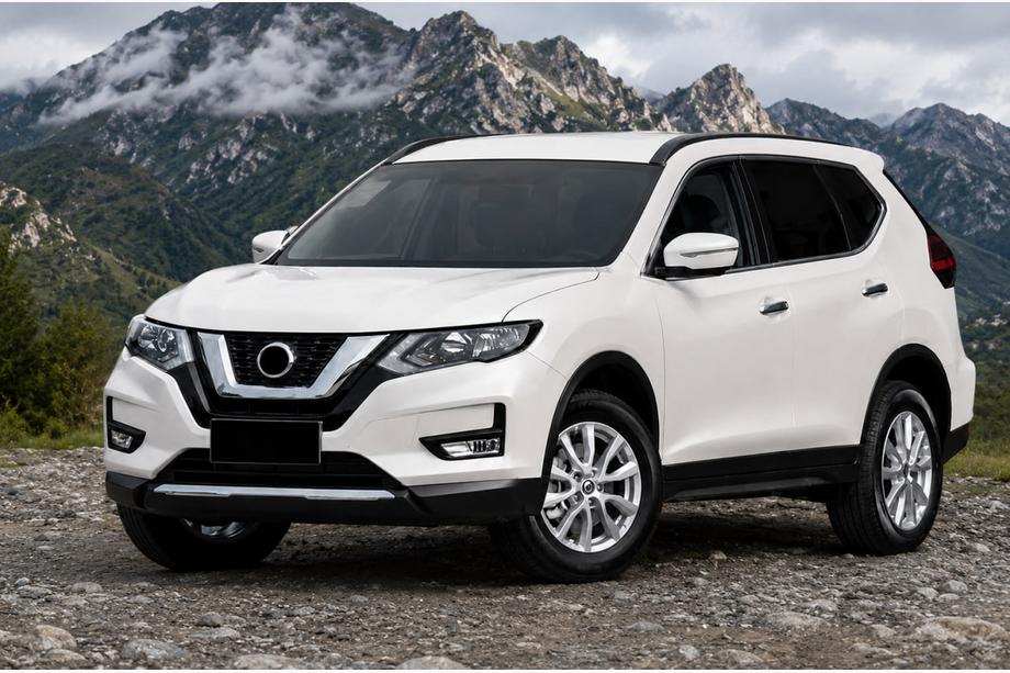 Nissan X-trail T32/Rogue 2014-2021 Integrierte Dachreling schwarz OEM (für X-trail, Aluminium, Montage mit Kleber) Image