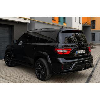 Dachreling schwarz (Aluminium) Nissan Patrol Y62 2010-2024 Foto 1