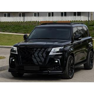 Dachreling schwarz (Aluminium) Nissan Patrol Y62 2010-2024 Foto 2