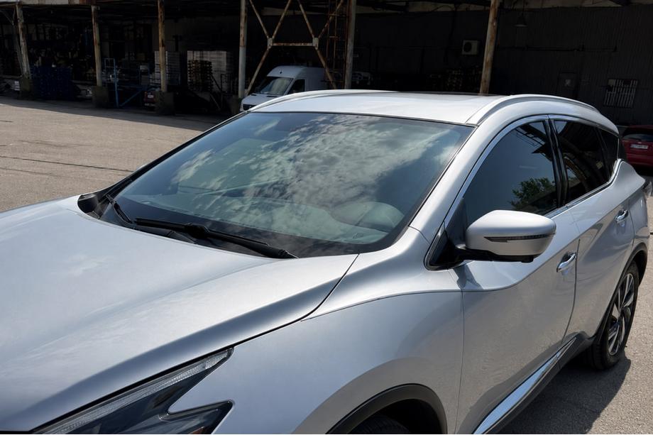 Nissan Murano 2014- OEM Dachreling, grau (ABS-Kunststoff, Klebemontage) Foto 3