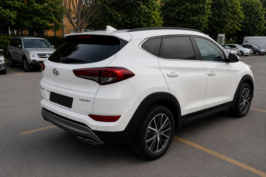 Hyundai Tucson TL 2016-2021 Integrierte Dachreling schwarz OEM (ABS-Kunststoff, Montage mit Kleber) Image