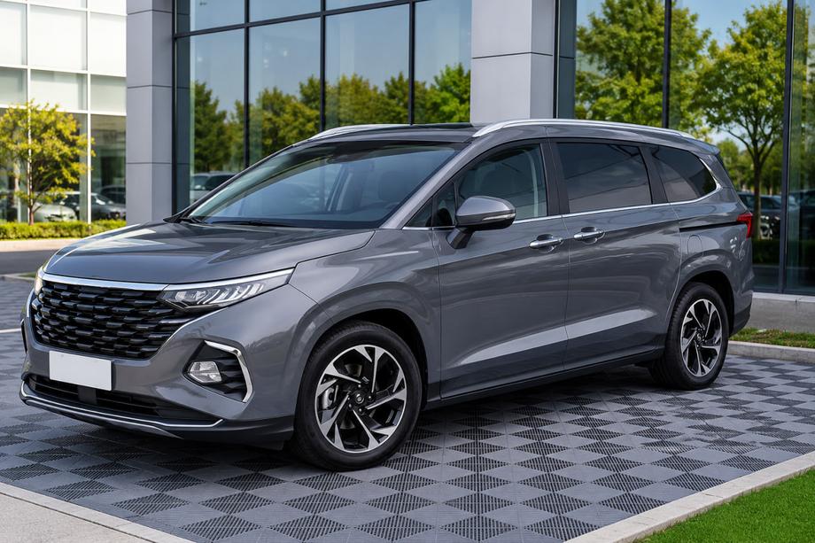 Hyundai Custo 2021– Integrierte Dachreling grau OEM (ABS-Kunststoff, Klebemontage) Image