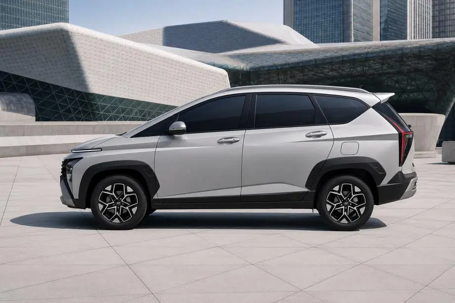 Hyundai Stargazer 2022– Integrierte OEM Dachreling grau (Aluminium) Image