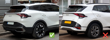 Kia Sportage 2021- Windabweiser mit Chromleiste Niken (für LWB, 4 Stk.) Foto 3