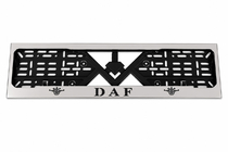 DAF Kennzeichenhalter Chrom (1 Stk, Edelstahl) Foto 1