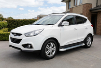 Hyundai IX-35 2010-2015 Seitenschweller Allmond White (2 Stk., Aluminium) Foto 1