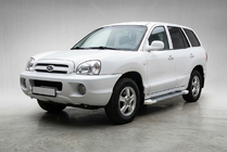 Hyundai Santa Fe 1 2000-2006 Seitenschweller Allmond White (2 Stk., Aluminium) Foto 1