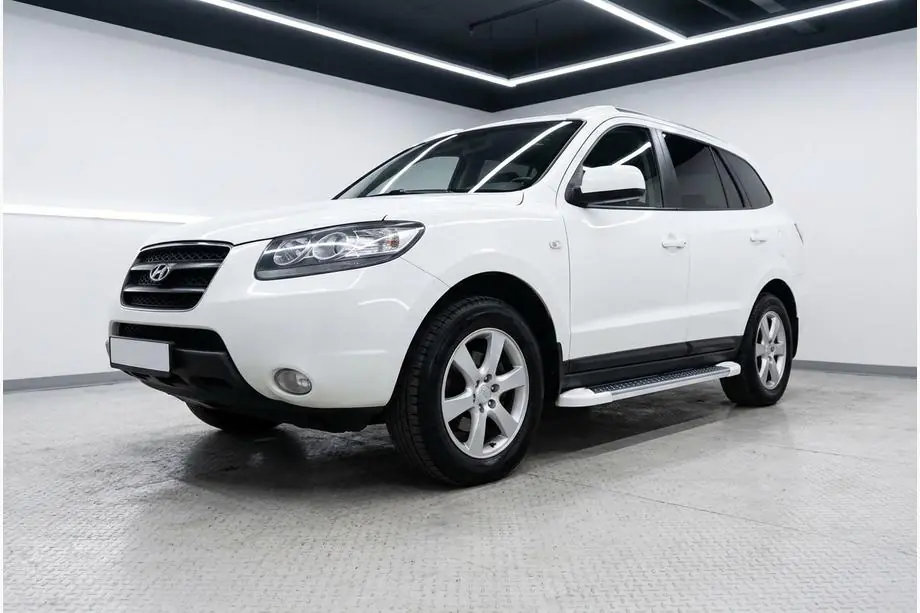 Hyundai Santa Fe 2 2006-2012 Seitenschweller Allmond White (2 Stk., Aluminium) Image