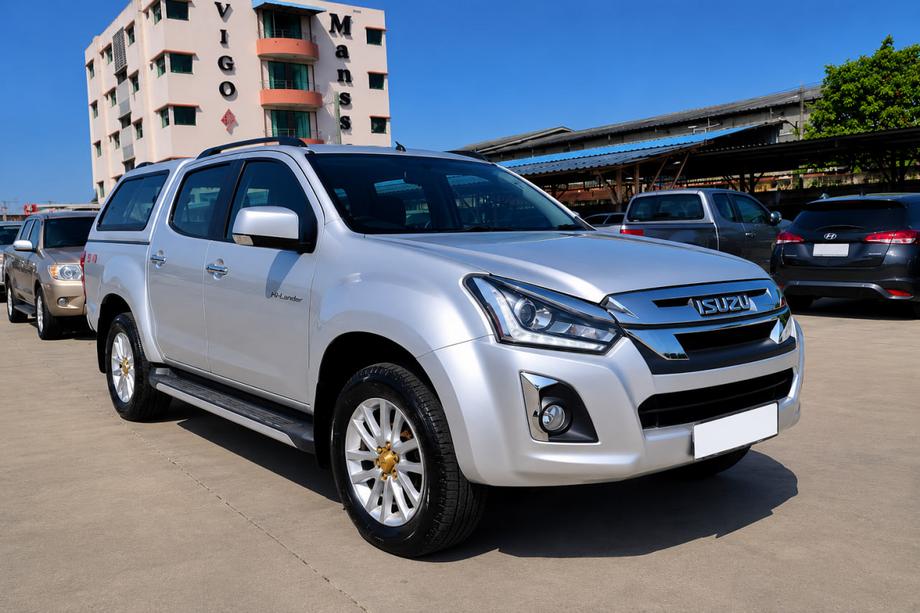 Isuzu D-Max 2011-2019 Schwarze OEM-Dachreling (ABS-Kunststoff, Klebemontage) Image