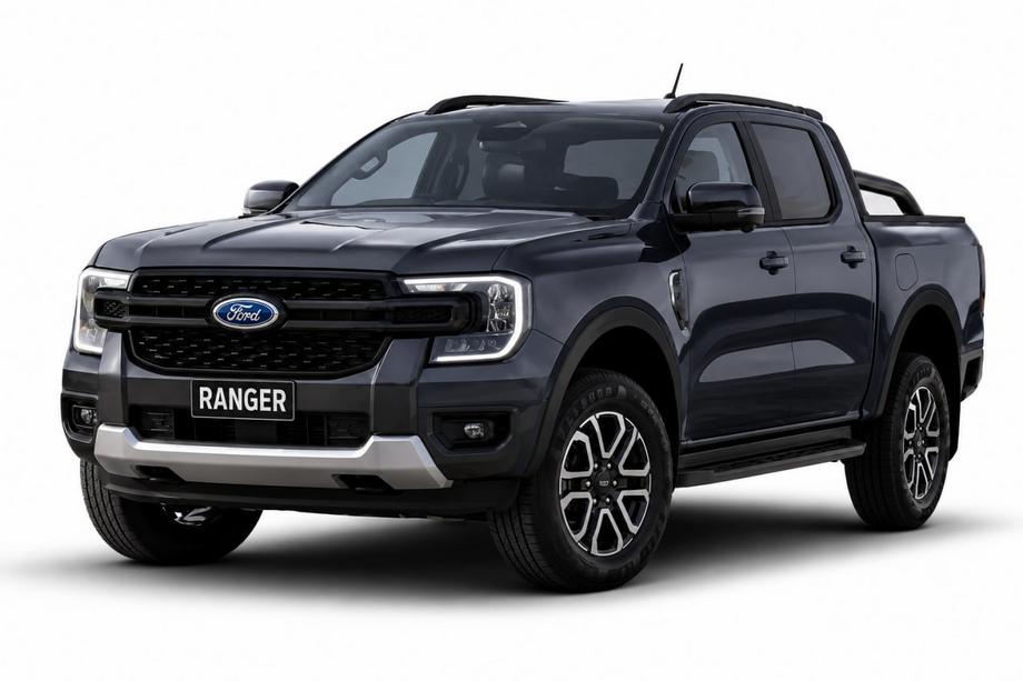 Ford Ranger 2022- Schwarze OEM-Dachreling (ABS-Kunststoff, Klebemontage) Image