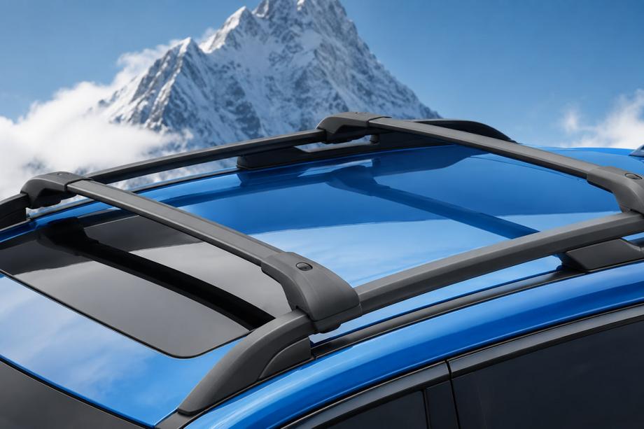 Subaru Forester 2018-2024 Dachträger-Querträger schwarz für Dachreling OEM (Aluminium) Image