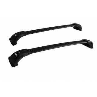 Dachträger-Querträger schwarz für OEM Dachreling (abschließbar, Aluminium)