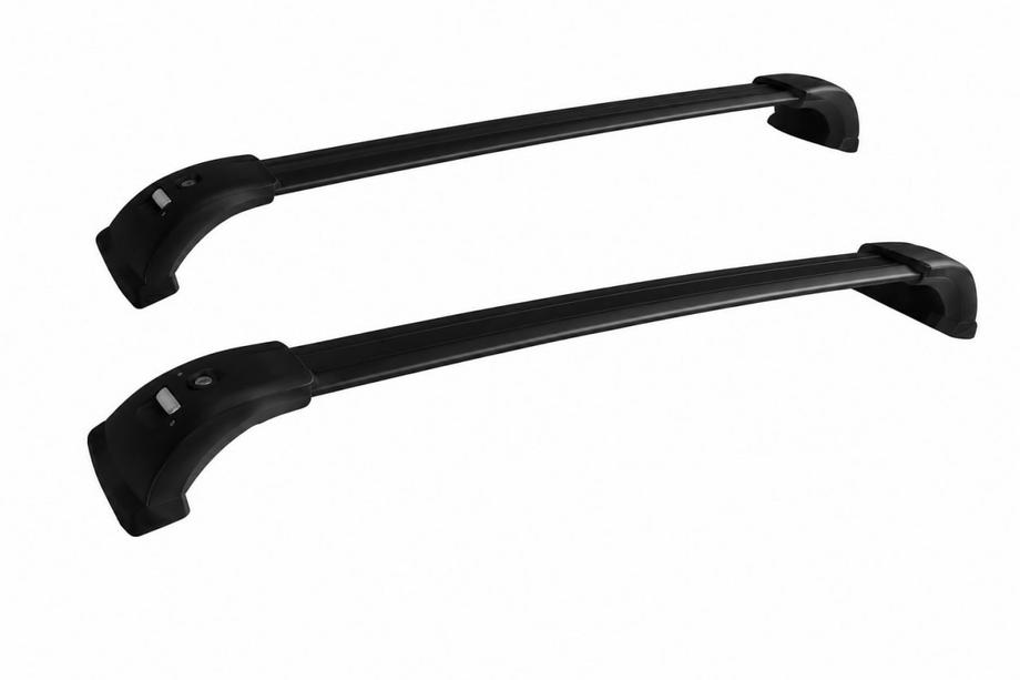 Toyota Highlander 2013-2019 Dachträger-Querträger schwarz für OEM Dachreling (abschließbar, Aluminium) Image