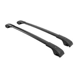 Dachträger-Querträger schwarz für Dachreling OEM (Aluminium) Foto 2