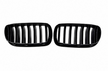 BMW X6 F16 2014-2019 Nieren 1 Bar (schwarz matt) Foto 2