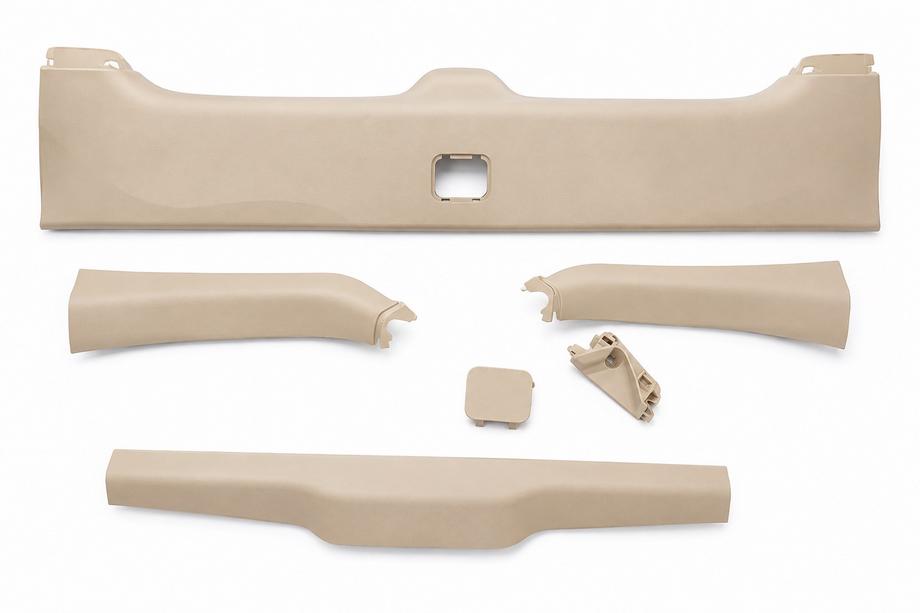 Lexus LX570/450d 2008-2022 Set beiger Kofferraumverkleidungen, hinterer Teil Foto 1