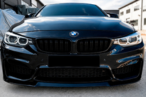 BMW 4 Series F32/F33/F36 2012-2020 Frontlippe CS-Style (für M4, Schwarz Hochglanz) Foto 3