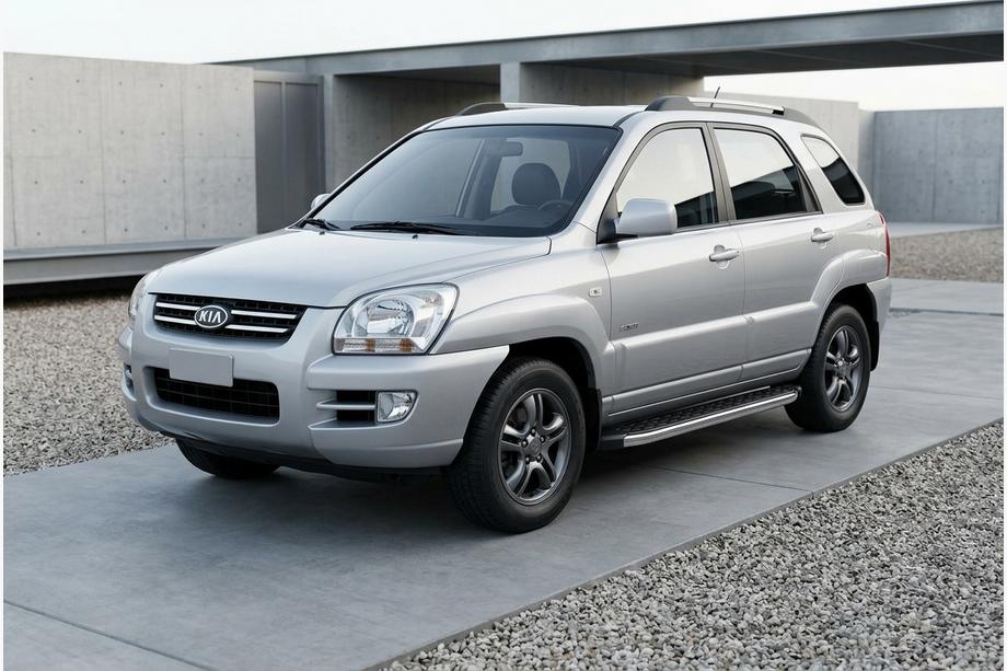 Kia Sportage 2004-2010 Trittbretter BlackLine (2 Stk, Aluminium) Image