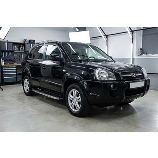 Trittbretter BlackLine (2 Stk, Aluminium) Hyundai Tucson JM 2004- Foto 1