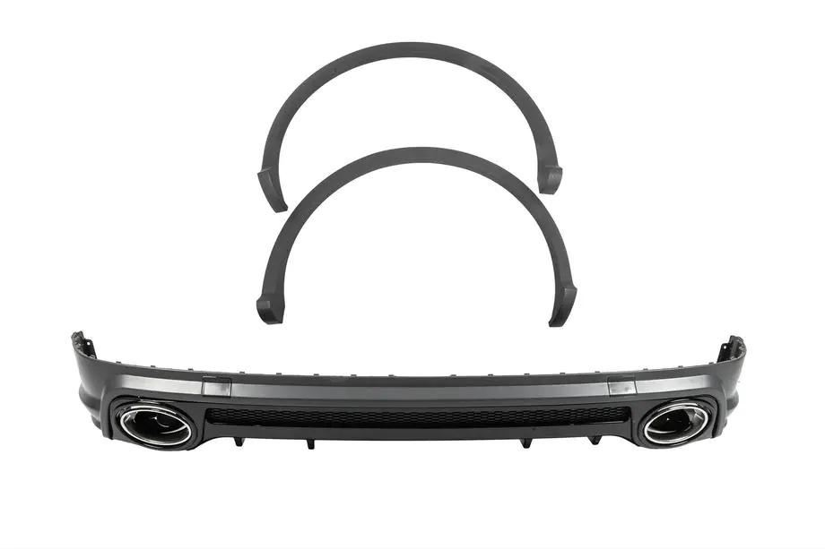 Audi Q5 2017-2025 Heckdiffusor im SQ5-Style (2017-2020, mit Endrohrblenden und Kotflügelverbreiterungen) Image