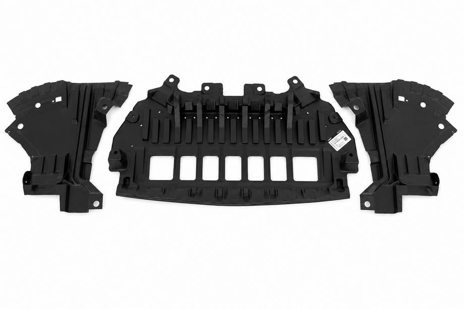 Mercedes S-class W222 2013-2022 Kunststoff-Unterfahrschutz unter Stoßstange S63/S65 (3 Stk.) Foto 1