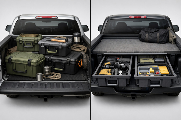 Expeditionsboxen oder Ladeflächen-Organizer: Was ist besser?