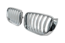 BMW X3 F25 2011-2018 Nierengrills 1Bar (2014-2018, grau mit Chromrahmen) Foto 3
