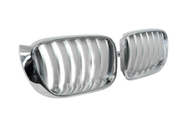 BMW X3 F25 2011-2018 Nierengrills 1Bar (2014-2018, grau mit Chromrahmen) Foto 4