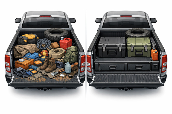 Ständig Unordnung auf der Ladefläche: Helfen Expeditionsboxen? Foto 1