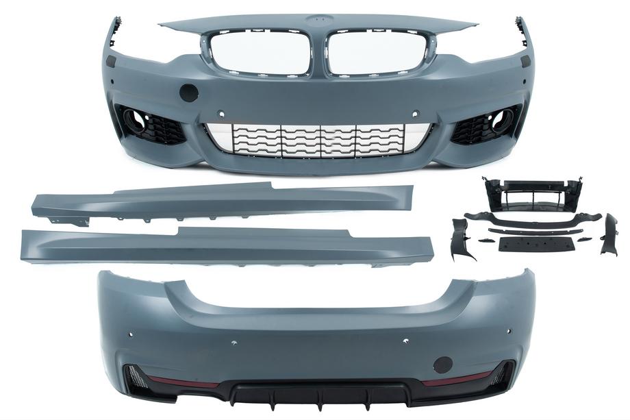 BMW 4 Series F32/F33/F36 2012-2020 M-Sport Bodykit-Set (für F32) Doppelflut-Auspuff (beidseitig) Foto 3