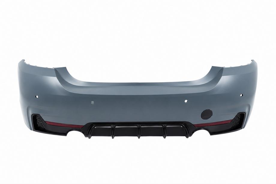 BMW 4 Series F32/F33/F36 2012-2020 Heckstoßstange mit Diffusor für beidseitigen Einfachauspuff M-Sport Foto 1